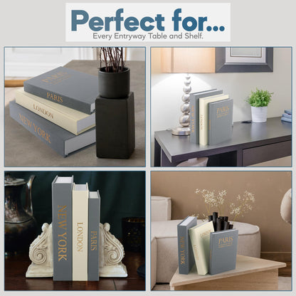Premium Linen Decorative Books with Storage
