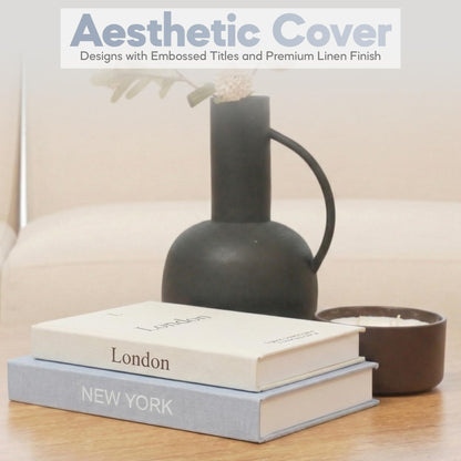 Premium Linen Decorative Books with Storage