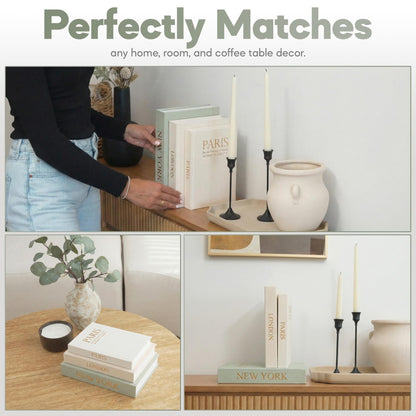 Premium Linen Decorative Books with Storage
