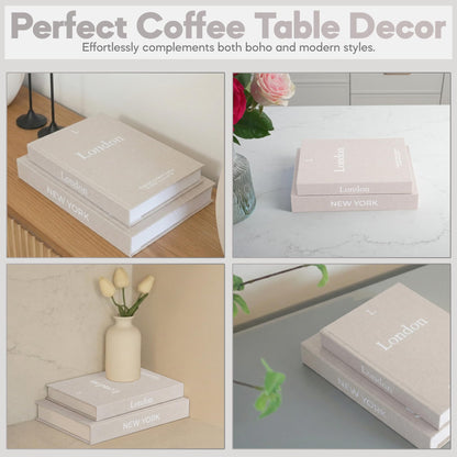 Premium Linen Decorative Books with Storage