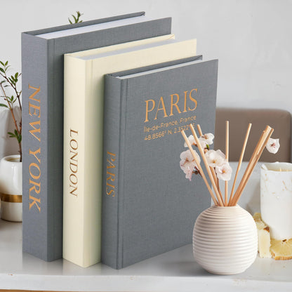 Premium Linen Decorative Books with Storage