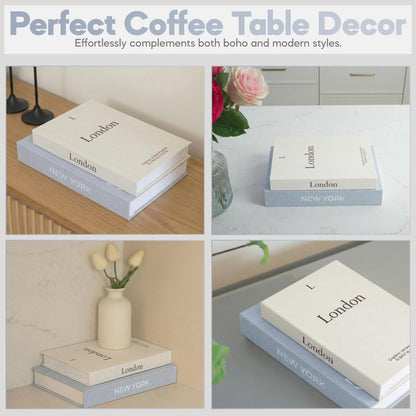 Premium Linen Decorative Books with Storage