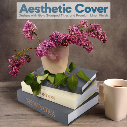 Premium Linen Decorative Books with Storage