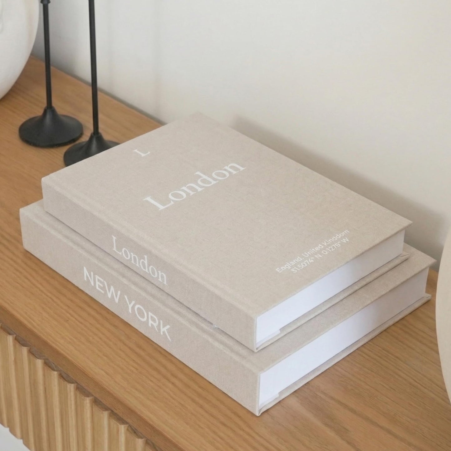 Premium Linen Decorative Books with Storage