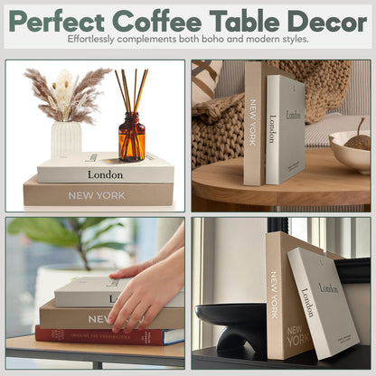 Premium Linen Decorative Books with Storage