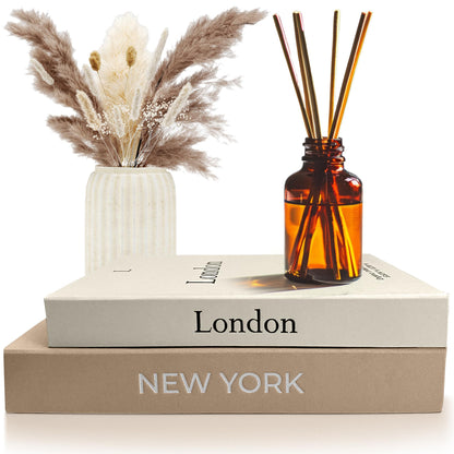 Premium Linen Decorative Books with Storage