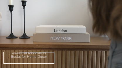 Premium Linen Decorative Books with Storage